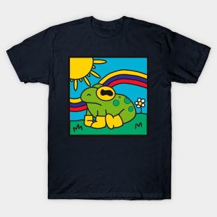 Cute frog in rain boots T-Shirt